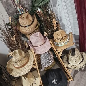 New Mix Women's Hat Collection - Tan, Pink, Black
